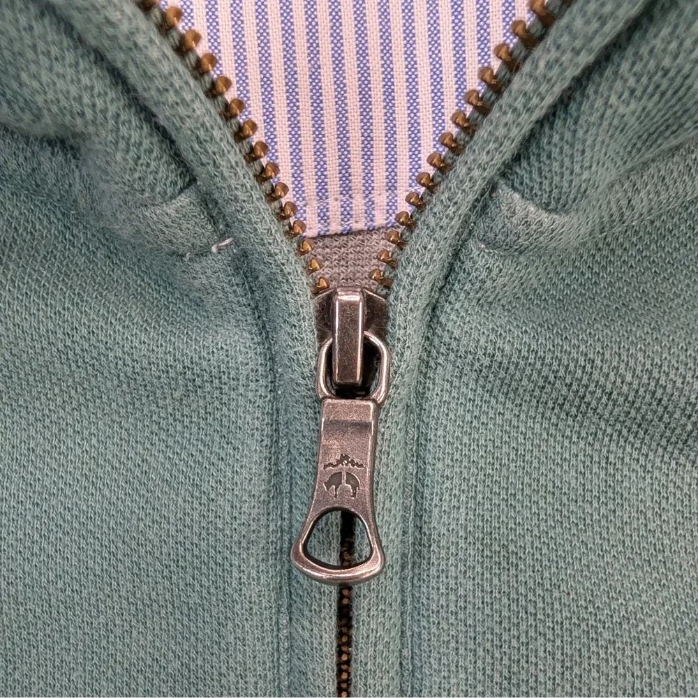 Brooks Brothers XXL Seafoam Green Quarter Zip Pullover Sweater